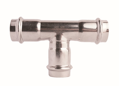 雙卡壓式管件-等徑三通